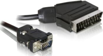 2m Scart/ VGA-Kabel DeLock 