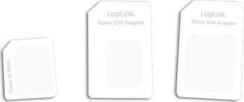 LogiLink SIM-Adapterset 4-in-1 Set inkl. 3 Adapter und Öffn. 