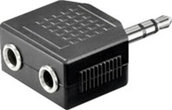 Audio Y-Adapter, Klinke > 2x Klinke stecker/ buchse goobay