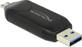 Delock OTG Cardreader, USB 3.0/Micro-USB 2.0 