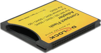 DeLOCK Adapter CompactFlash Typ I > SD-Card, Single-Slot-Car CompactFlash [Adapter]