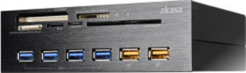 5,25 Zoll Akasa InterConnect EX Multi-Slot-Cardreader, USB 3.0