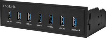 LogiLink UA0342 USB-Hub, 7x USB-A 3.0, USB-A 3.0 [Buchse] 