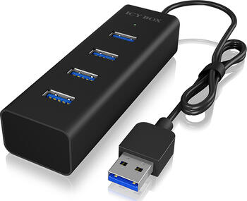 USB 3.0 HUB 4-fach, RaidSonic Icy Box IB-HUB1409-U3 4x USB-A 3.0