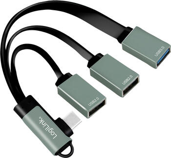 LogiLink USB 3.2 Gen 1 (3.1 Gen 1) Type-C auf 2x USB-A 2.0, 1x USB-A 3.0