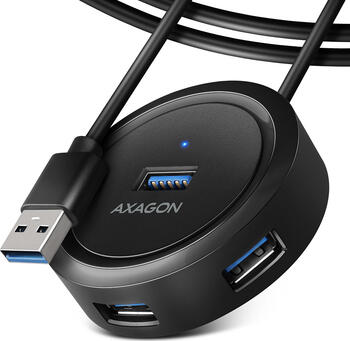 AXAGON USB-Hub, 4x USB-A 3.0, USB-A 3.0 [Stecker] 