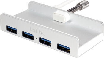 LogiLink iMac Design USB-Hub, 4x USB-A 3.0, USB-A 3.0 [Buchse]