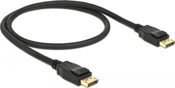 0,5m Kabel DisplayPort 1.2 Stecker > DisplayPort Stecker 4K 60Hz, Delock