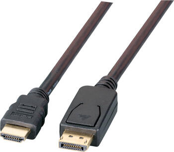 2m EFB Elektronik, DisplayPort-Kabel > HDMI, schwarz 