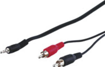 1,5m Audio Adapterkabel AUX, 3,5 mm Klinke zu Stereo Cinch-Stecker goobay