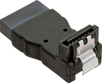 InLine SATA Adapter Stecker / Buchse, gewinkelt nach unten 