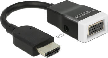 Delock Adapter HDMI-A Stecker auf VGA Buchse mit Audio 
