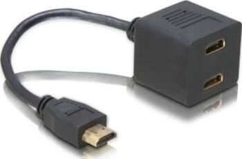 Delock Adapter HDMI Stecker zu 2x HDMI Buchse 