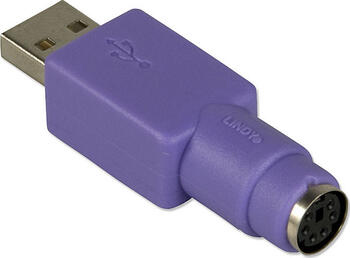Lindy PS/2-USB Adapter USB A PS/2 