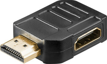 HDMI-Winkeladapter 270 Grad horizontal, 8K @ 60 Hz, vergoldet goobay