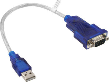 InLine USB zu Seriell Adapterkabel, Stecker A an 9pol Sub D 
