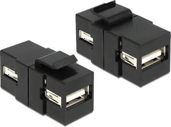 Delock Keystone Modul USB 2.0 A Buchse > USB 2.0 A Buchse 