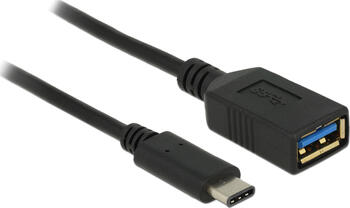 0,15 m Delock Adapter USB Type-C Stecker > USB Typ A Buchse 