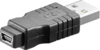 Goobay USB 2.0 Hi-Speed Adapter USB 2.0-Stecker (Typ A) > USB 2.0-Mini-Buchse (Typ B, 5-Pin)