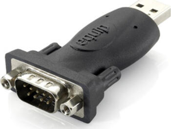 Equip 133382 Kabeladapter USB A auf RS-232 Schwarz 