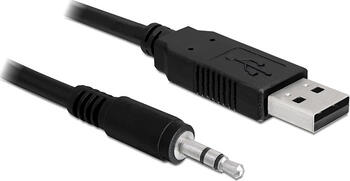 Delock Konverter USB 2.0 Stecker > TTL 3,5 mm Klinke 1,8 m (3,3 V)