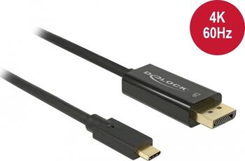 1m Kabel USB Type-C stecker > DisplayPort stecker 4K 60 Hz Delock