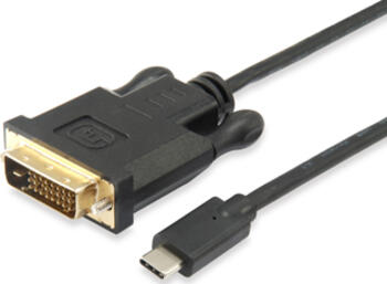 1,8m Equip 133468 Videokabel-Adapter USB Typ-C DVI-D Schwarz 