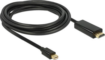 3m Mini Displayport 1.1 Stecker > HDMI-A Stecker schwarz Delock