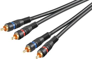 5m Audio-Kabel OFC 2x Cinch, Premium goobay 