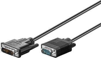 2m Kabel DVI-I Stecker > VGA Stecker vernickelt goobay