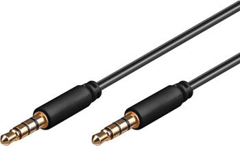 2m Audio-Kabel Schwarz4 Pin Stecker > Stecker 