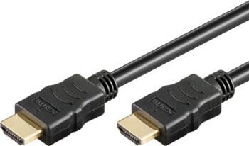 15m High-Speed 1.4 HDMI-Kabel stecker/ stecker mit Ethernet für 4k/30Hz schwarz goobay