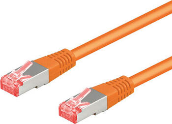 0,25m Patchkabel Cat.6 S/FTP orange (10 Gbit/s/ 250 MHz) goobay