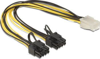 PCI Express Stromversorgung 6 Pin Buchse  2 x 8 Pin Stecker 