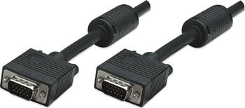 7.5m S-VGA Kabel, 15pol HD Stecker / Stecker, schwarz 