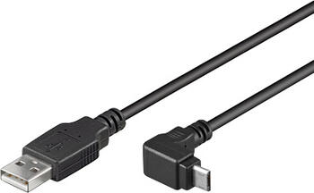1,8m USB 2.0-Kabel TypA auf 1x TypB micro gewinkelt goobay