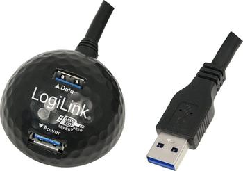 1,2m LogiLink USB 3.0 Verlängerungskabel A/A mit Docking Station