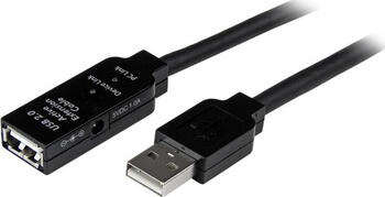 15m StarTech USB 2.0 Repeater Kabel - USB Verlängerung Inkl. Netzteil