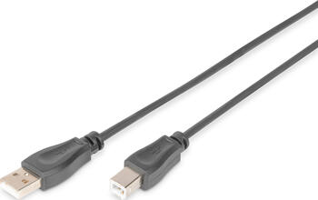 0.5m USB 2.0 Kabel USB A zu USB B Stecker/ Stecker Schwarz