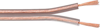 100m Lautsprecher-Kabel 2x 2,5mm² CCA transparent goobay 