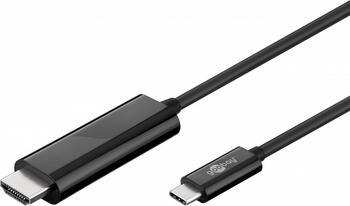 1,8m USB-C > HDMI Adapterkabel 4k60Hz, schwarz 