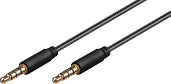 0.5m Audio Wentronic Goobay AUX Verbindungskabel, 3.5mm Klinke, 4-Pin