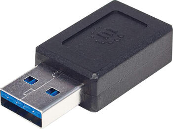 Manhattan USB-C Buchse > USB-A Stecker schwarz