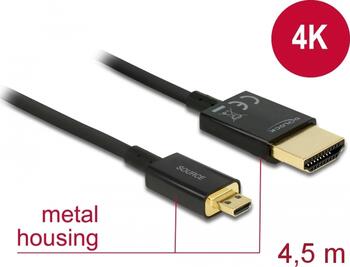 4,5 m Aktiv High Speed HDMI mit Ethernet - HDMI-A Stecker > HDMI Micro-D Stecker 3D