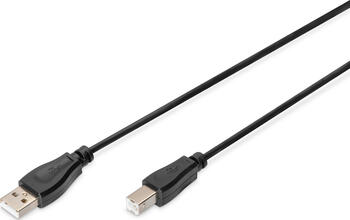 1m USB 2.0 Kabel Typ-A auf Type-B, Stecker/Stecker DIGITUS