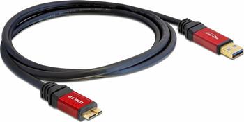 2m Kabel USB 3.0 Typ-A Stecker > USB 3.0 Typ Micro-B Stecker Premium