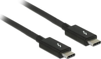 1m Thunderbolt 3 (20 Gb/s) USB-C Kabel Stecker > Stecker passiv 5A schwarz