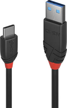 1,5m Lindy USB 3.1 Kabel, USB-C auf USB-A stecker/ stecker 