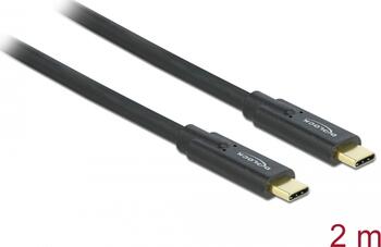 2m Delock USB 3.1 Gen 1 (5 Gbps) Kabel Type-C zu Type-C PD 5 A E-Marker