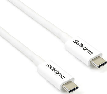 2m StarTech Thunderbolt 3 Kabel weiß Thunderbolt, USB und DisplayPort kompatibel